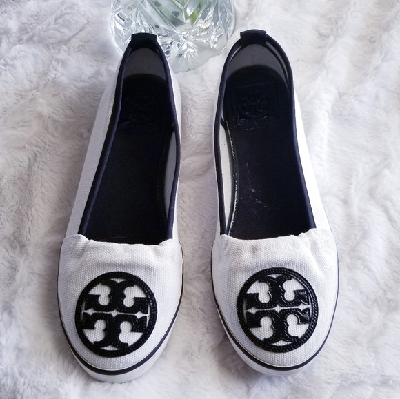 tory burch canvas flats